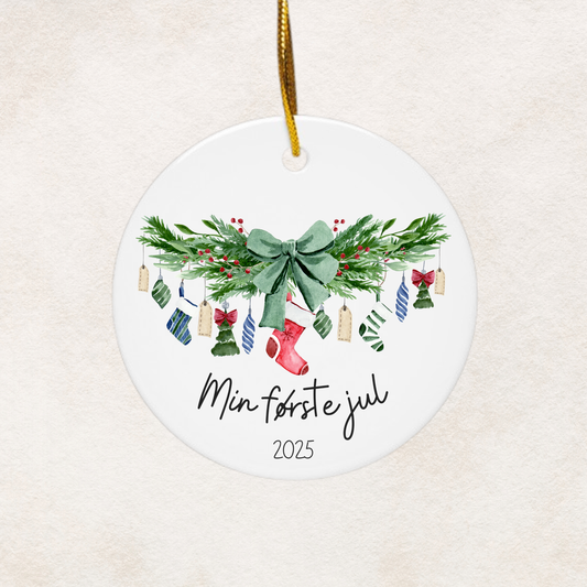 Min første jul | Juletrepynt i keramikk